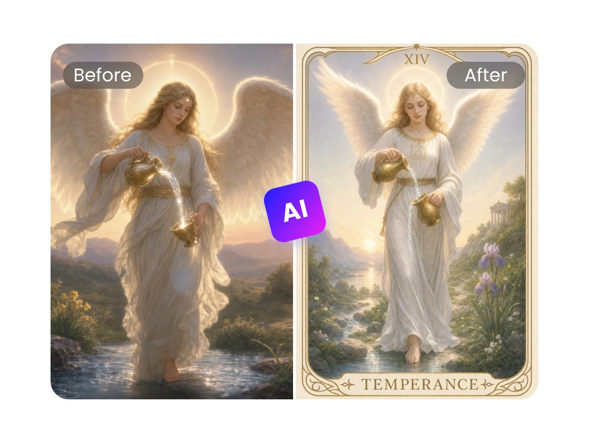 Step 2 create tarot card with AI