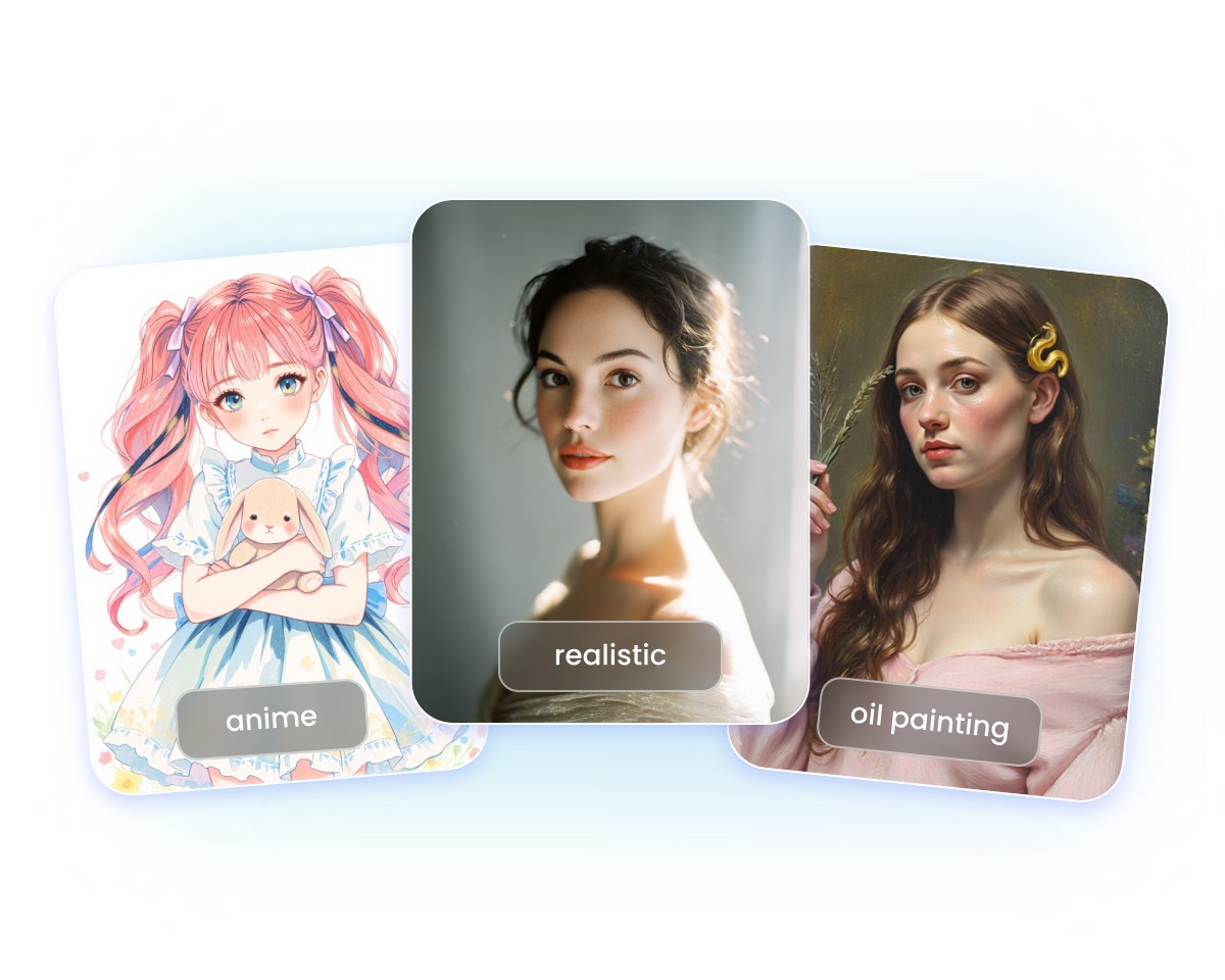 Step 2 to select an ai girl style