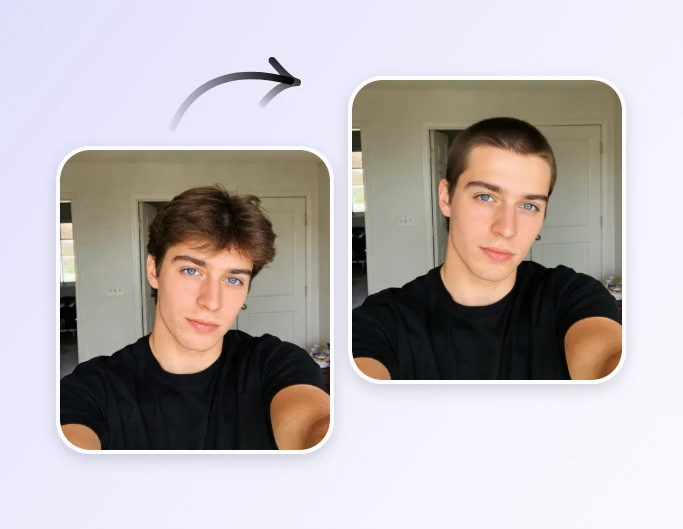 Step 3 let the AI haircut simulator start rendering