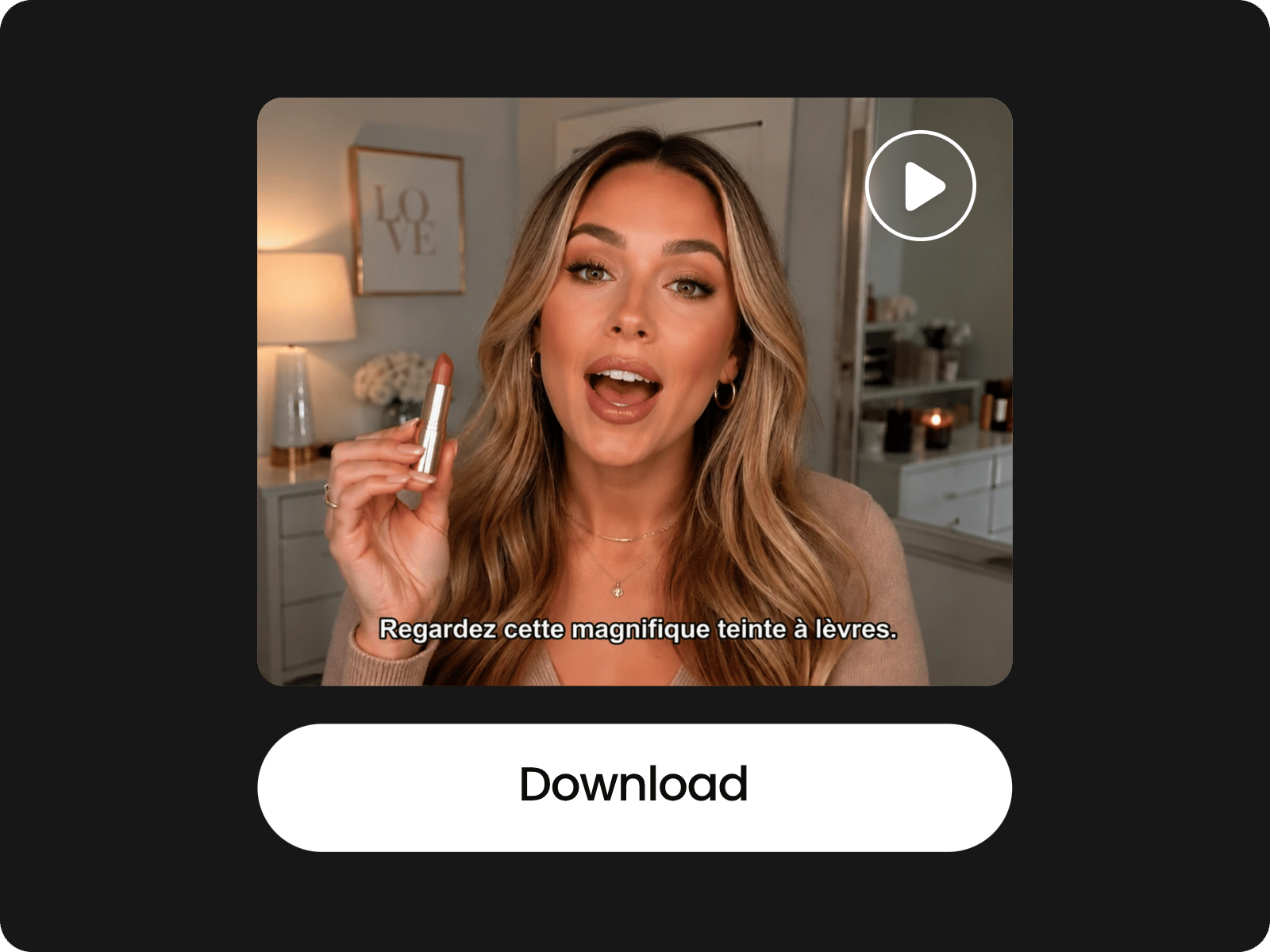 Step 3 to view and download the video