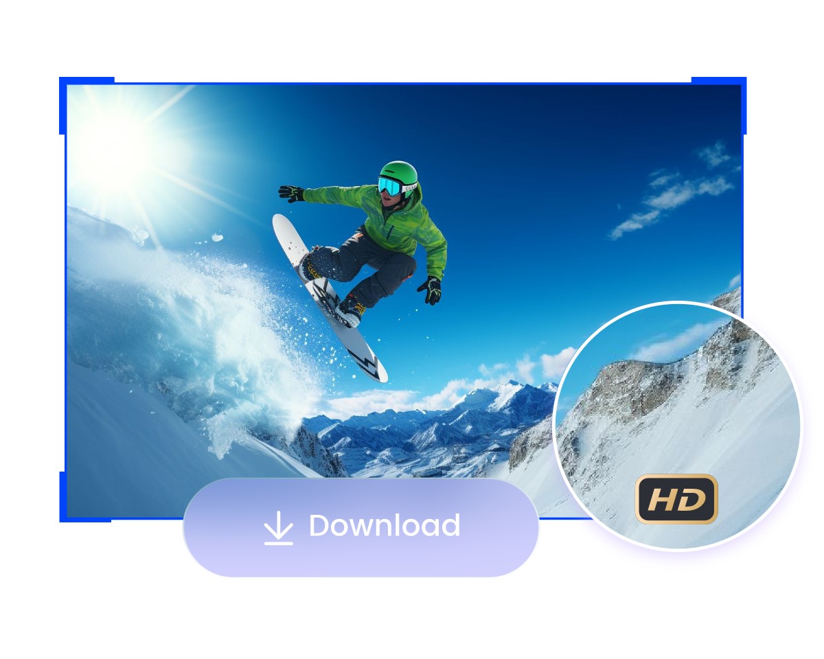 Step 4 download the AI iamge expander filled image in high quality