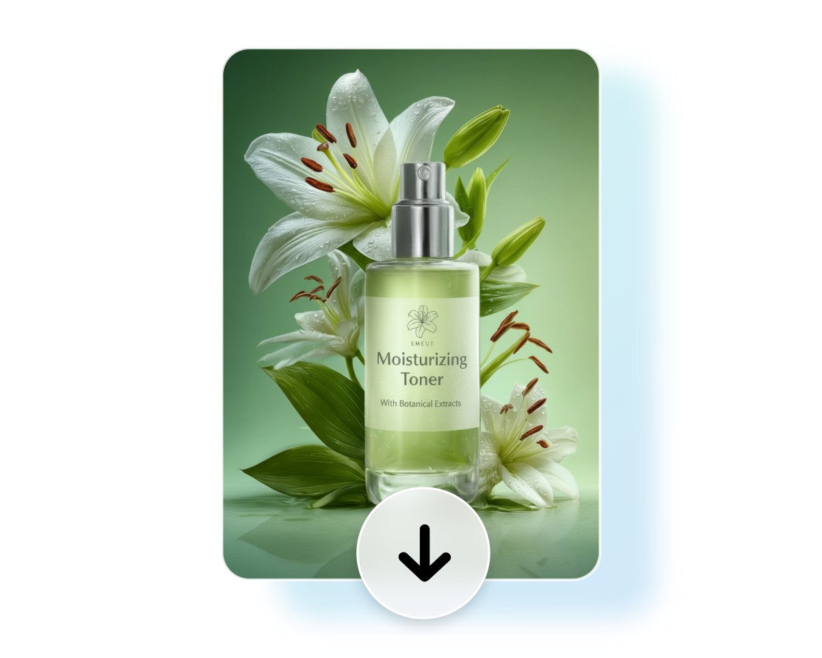 Step 4 download the AI refined product label packaging for free without watermarks