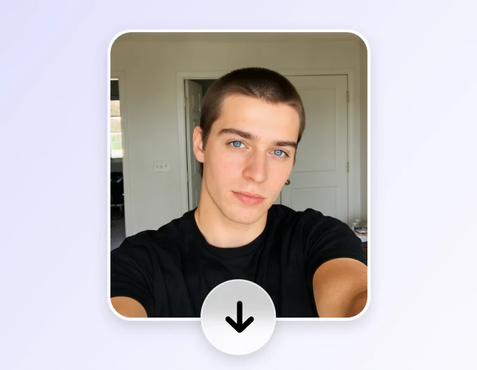 Step 4 download the hairstyle changed image in HD quality