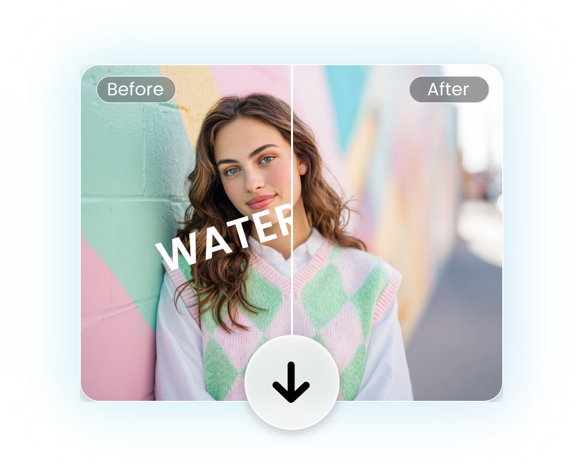 Step 4 process and check the watermark removal effect and download