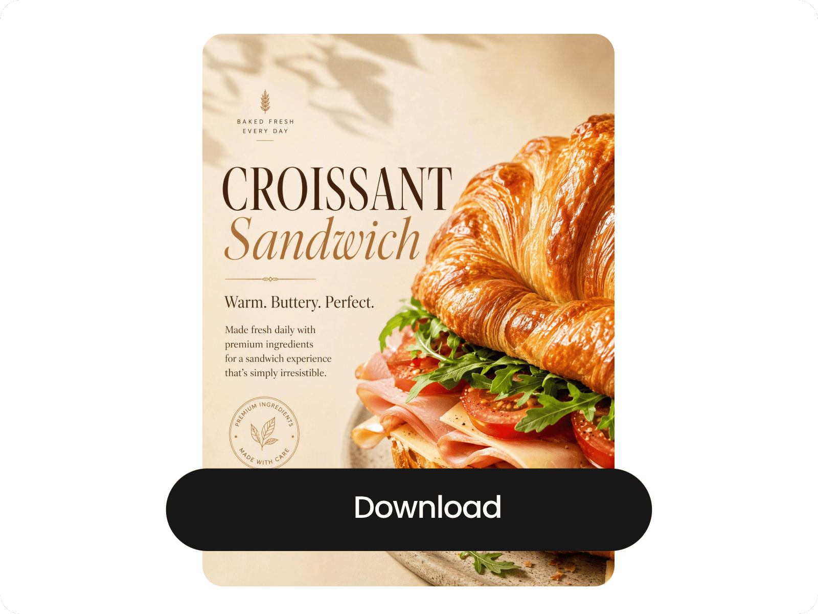 Step four to download your poster