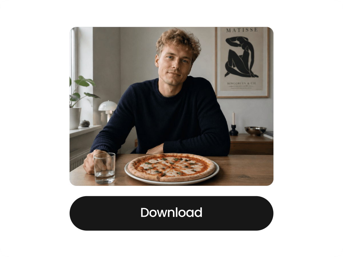 Step four to preview and download the picture