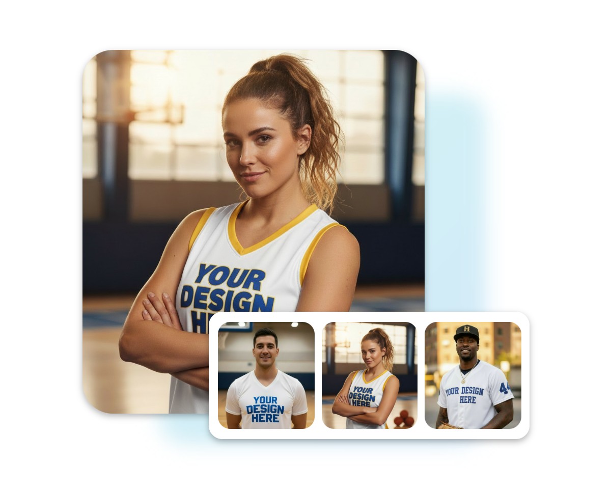 Step one choose a jersey mockup template