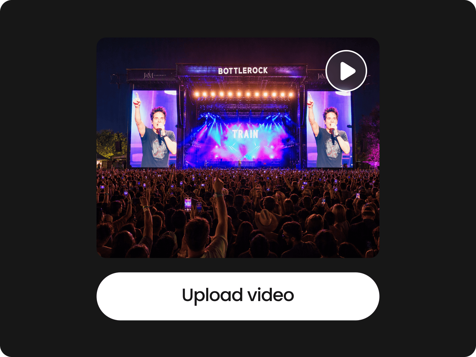 Step one to upload your video