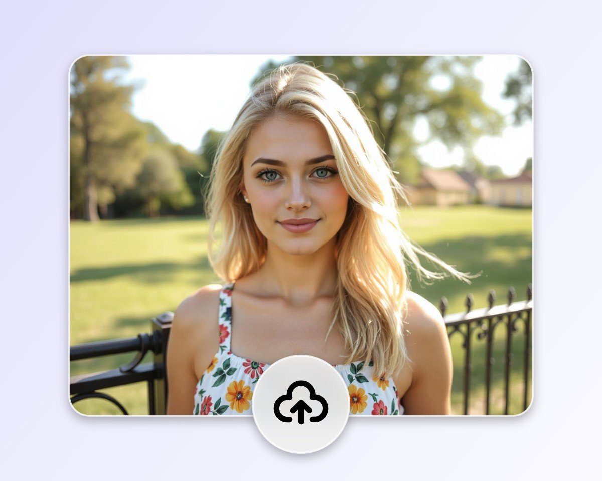 Step one upload a picture of a girl