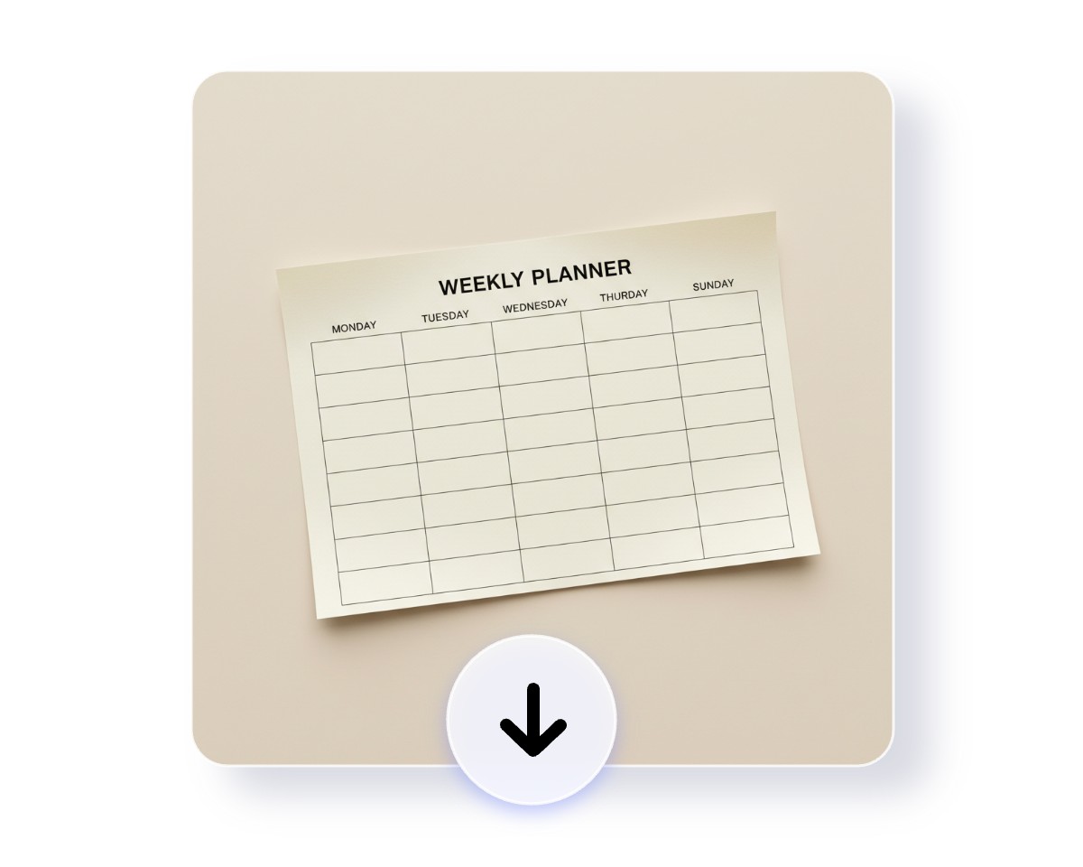 Étape 3 télécharger l'image du calendrier générée avec l'IA de Fotor