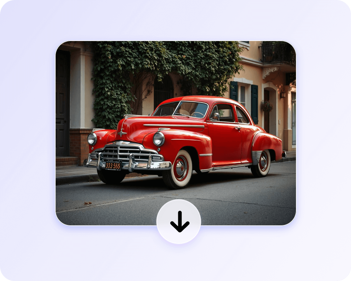 Step three download the generated car