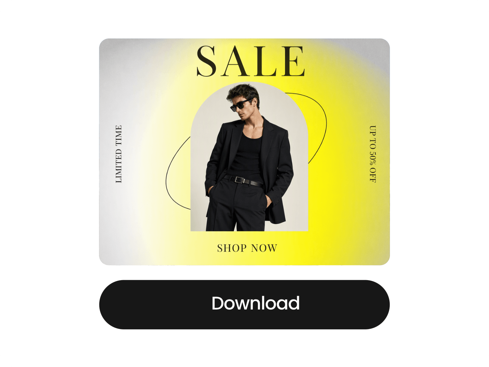Step three to download your layered image