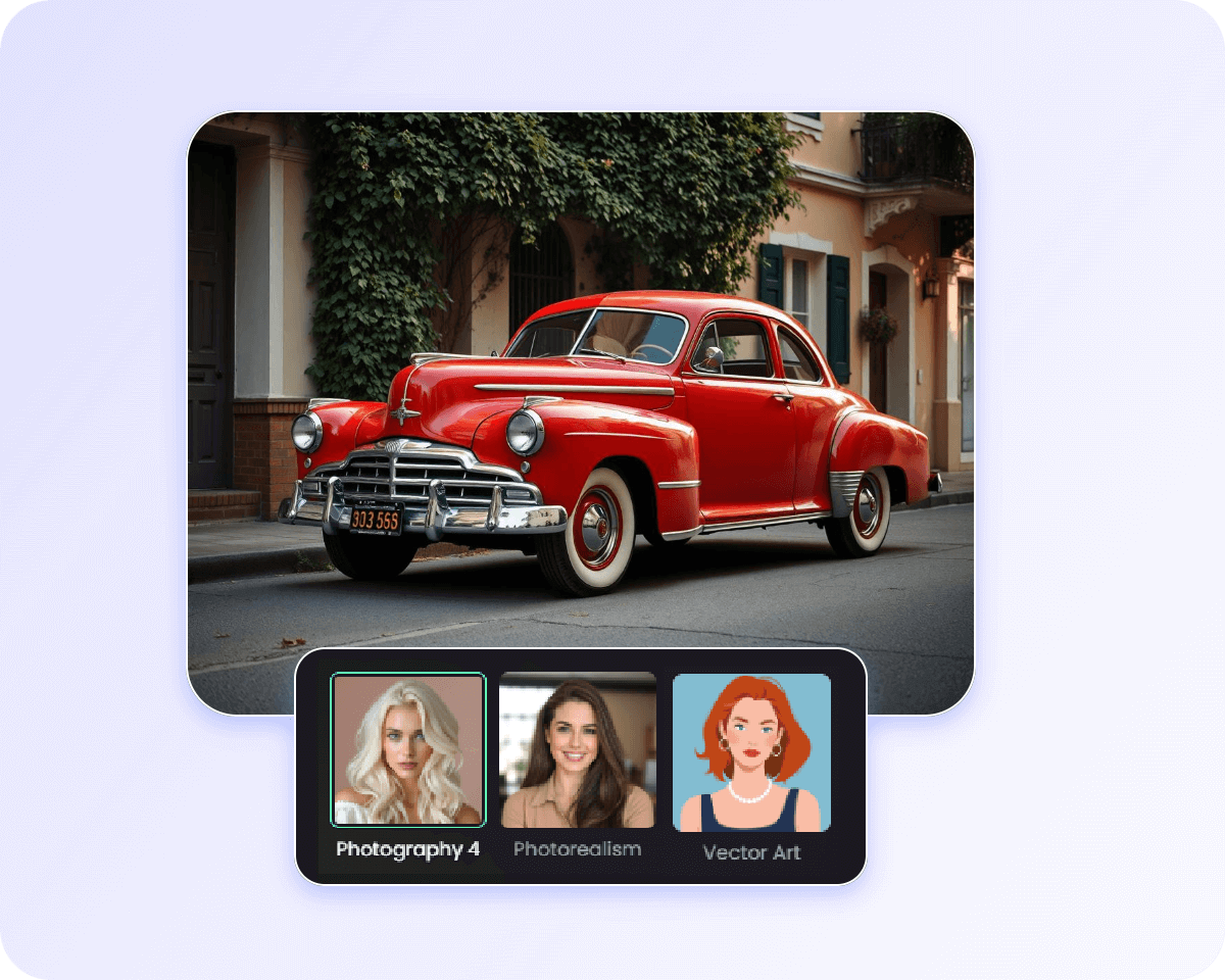 Step two select your style