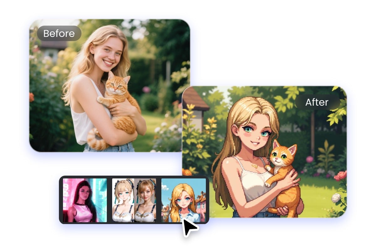 Mit Fotor kann man seine Fotos ganz einfach in verschiedene Anime-Stile umwandeln – hier sind die Anleitungen