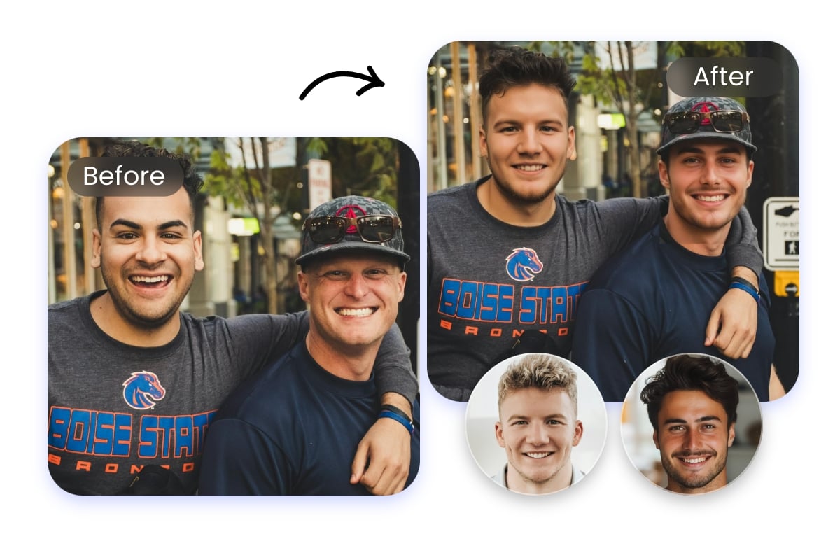 Fotor KI Face Swapper machen makellose Ergebnis