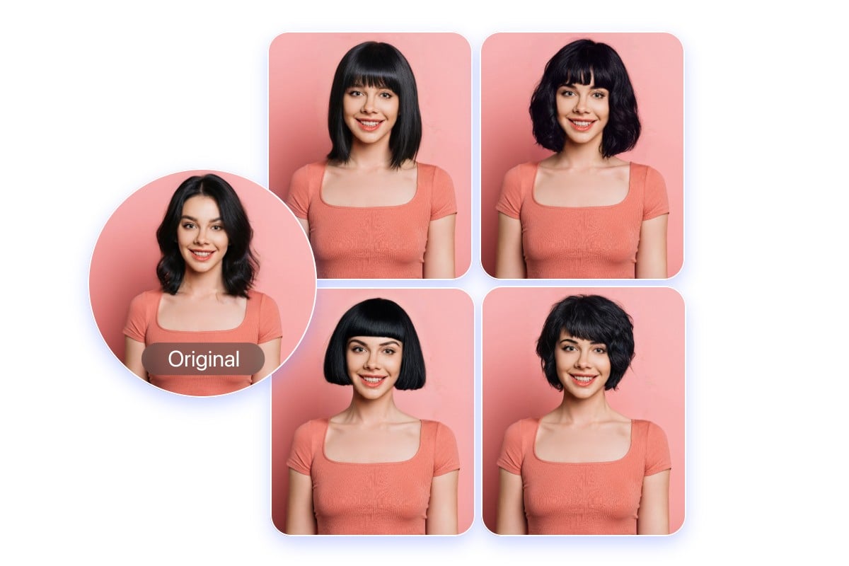 安全無料！女性向け似合う髪型診断カメラ