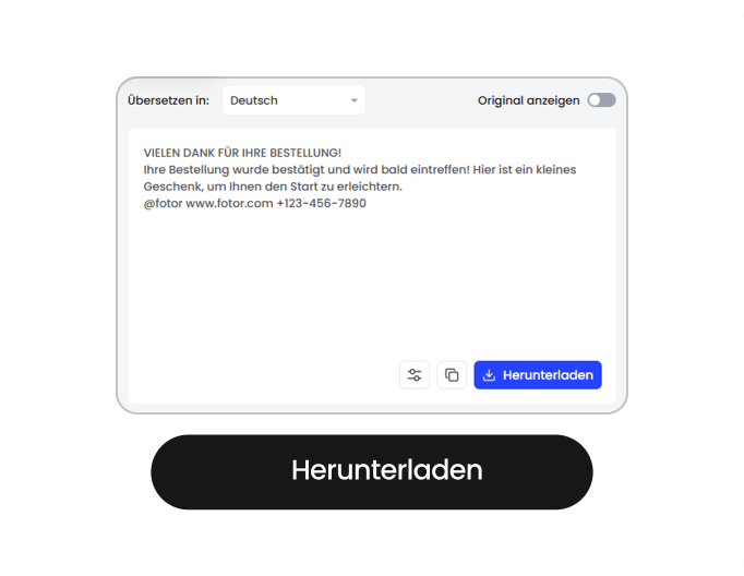 Text aus bild auf zielsprache uebersetzen und herunterladen