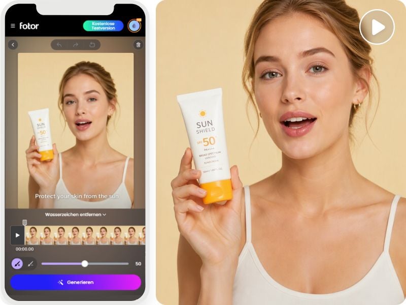 Text aus video entfernen mit app