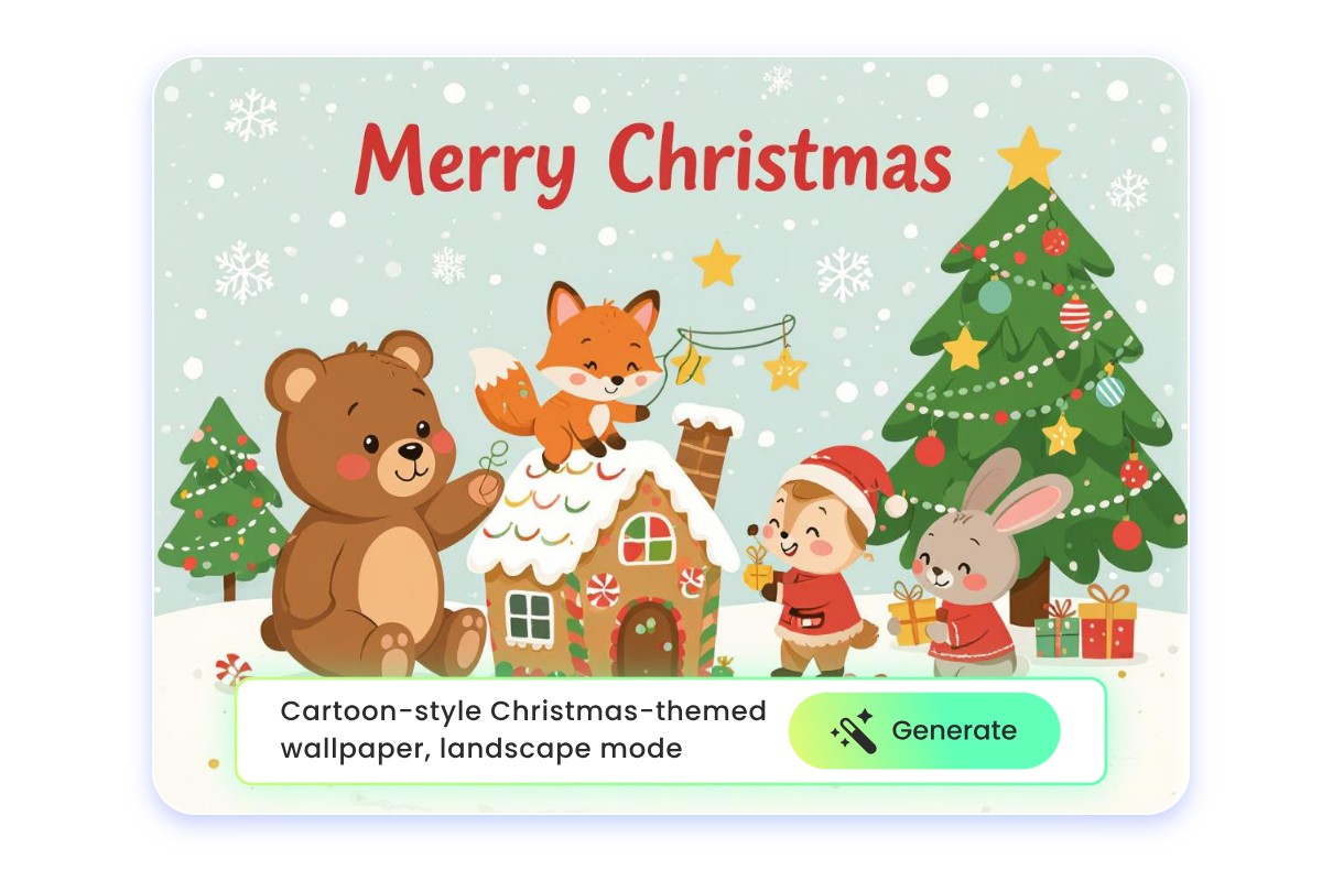 言葉で伝えるだけ。AIが壁紙を作成