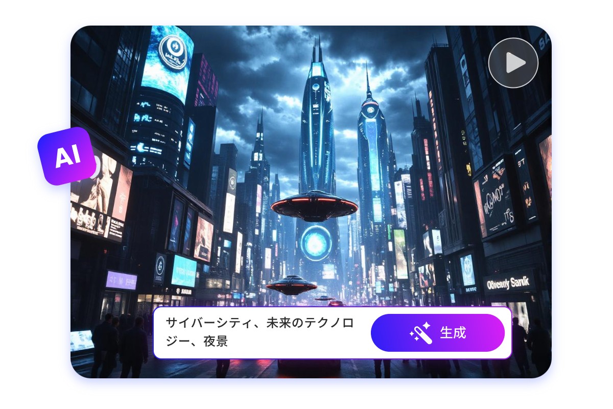 日本語テキストから簡単に動画を作成するAI