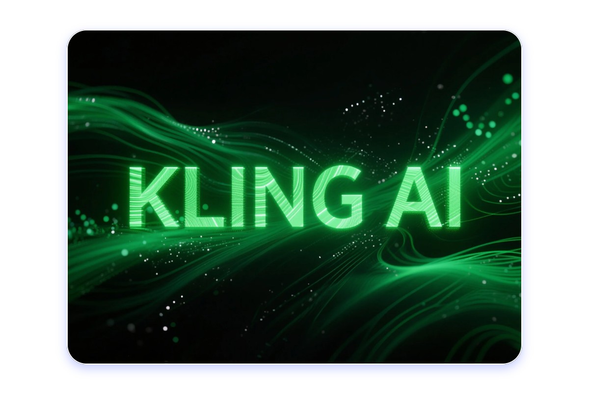 The brand visual of kling ai