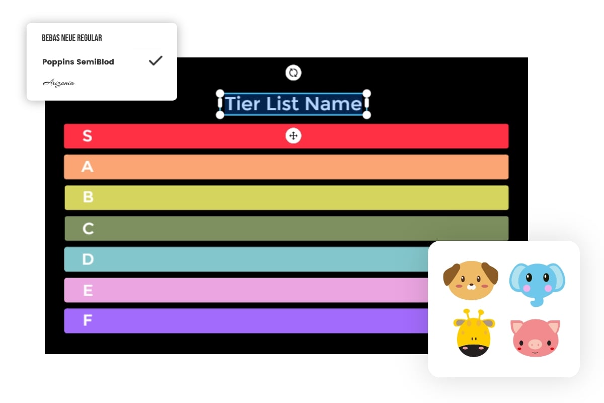 Free Rainbow Tier List Template - Customize with PicMonkey