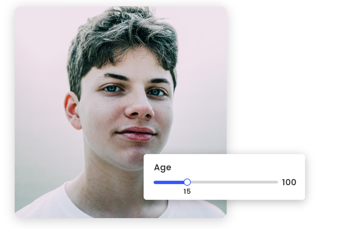 Transforme o homem para o visual adolescente de 15 anos usando o filtro de adolescentes on -line de Fotor