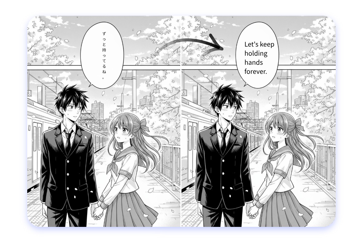 Translate manga content