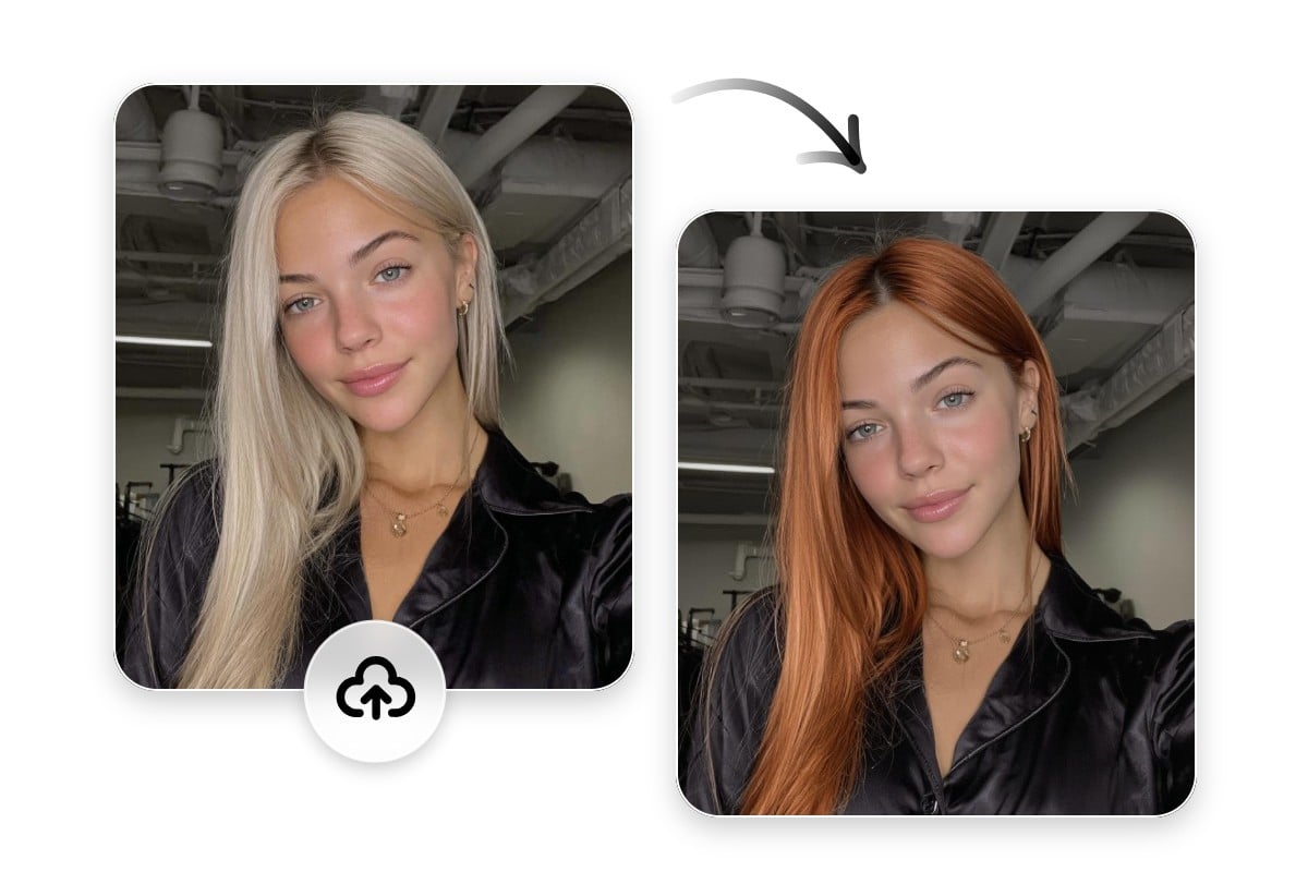 Try real photos for realistic virtual hair color try on results