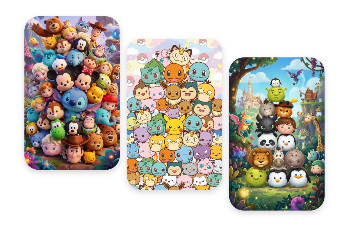 あらゆるキャラクターやIPの壁紙を自由自在に生成