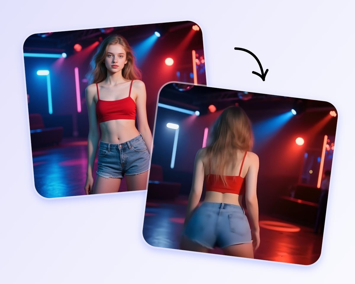 Transformer la photo d'une femme blonde en une vidéo de twerking