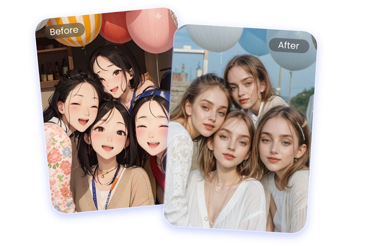 アニメキャスト全員を現実世界へ