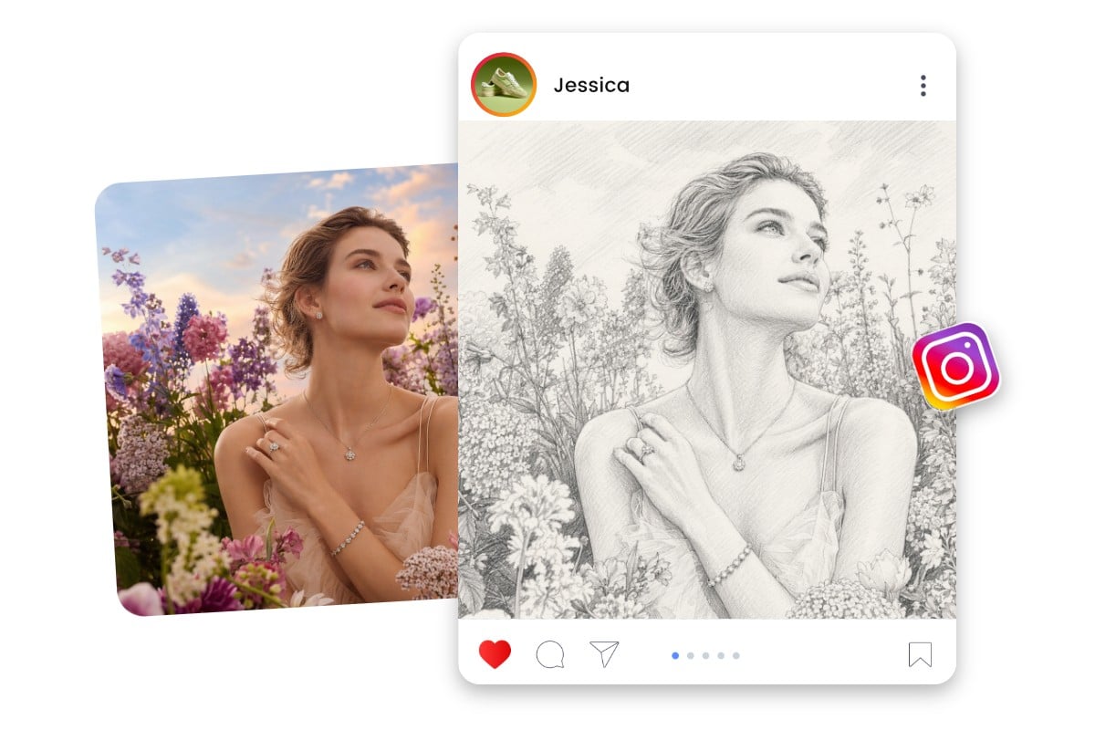 Turn sketch outputs into ready to use creative assets