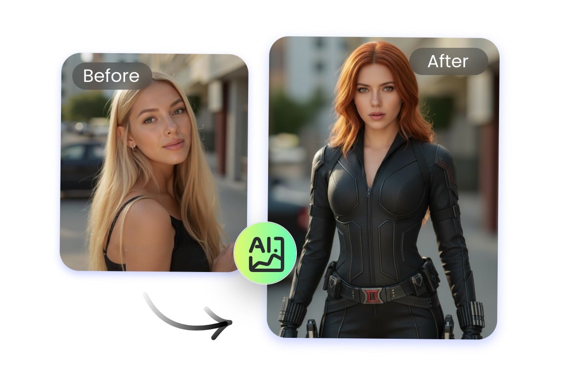 Mit dem Fotor KI-Cosplay-Generator basierend auf dem Nano-Banana-Modell realistische Cosplay-Effekte erzeugen