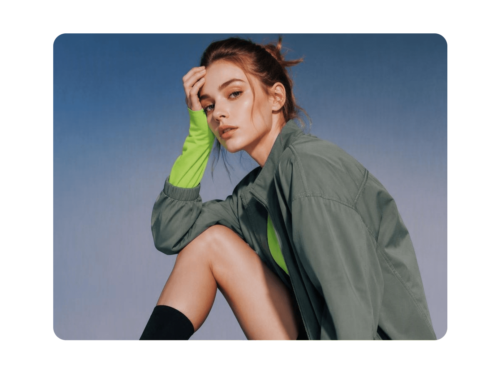 Turn your polish prompt into a female portrait image in fotor ai image generator