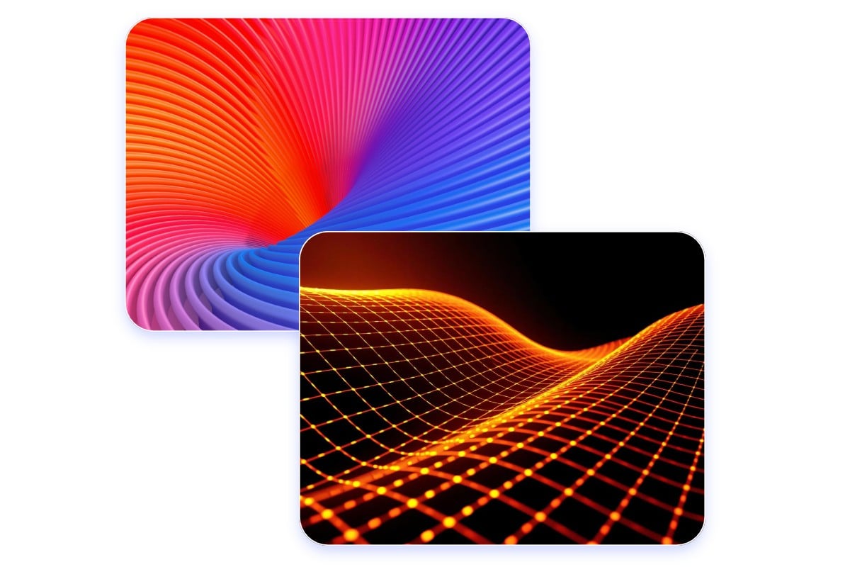 Two ai 3d texture art created by fotor ai