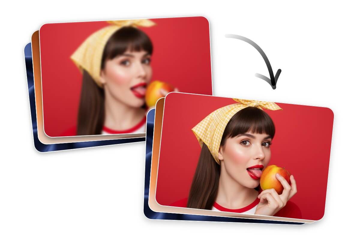 Unblur photos in bulk