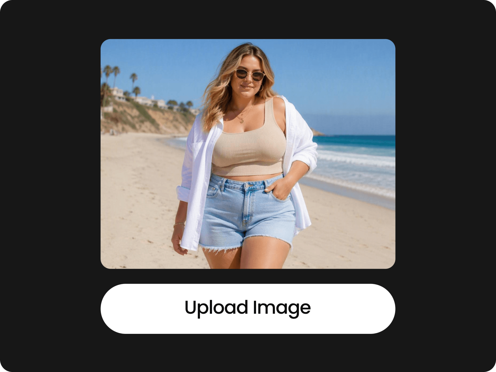 Uploa a lady photo with a fat body
