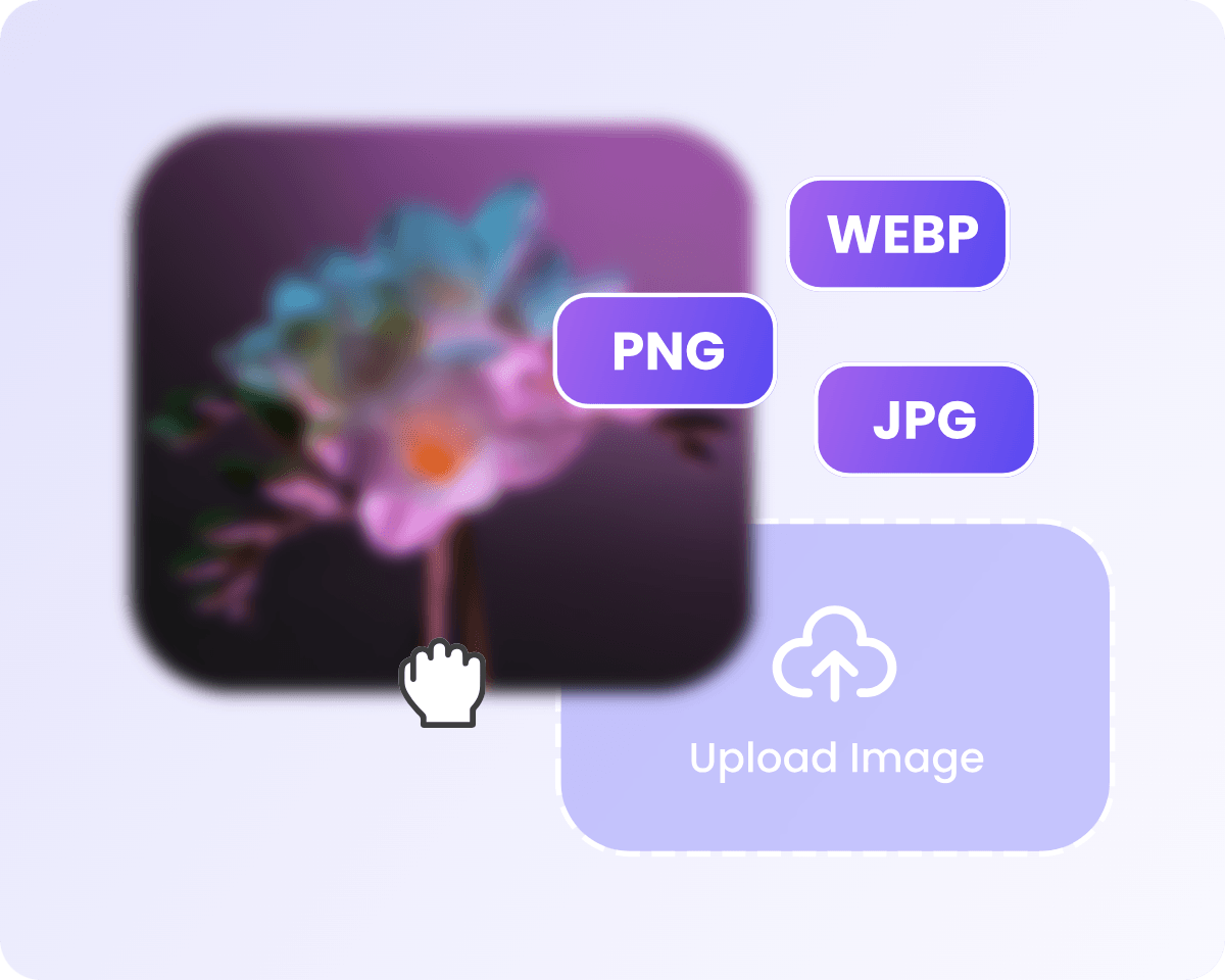 Upload a blurry flower photo