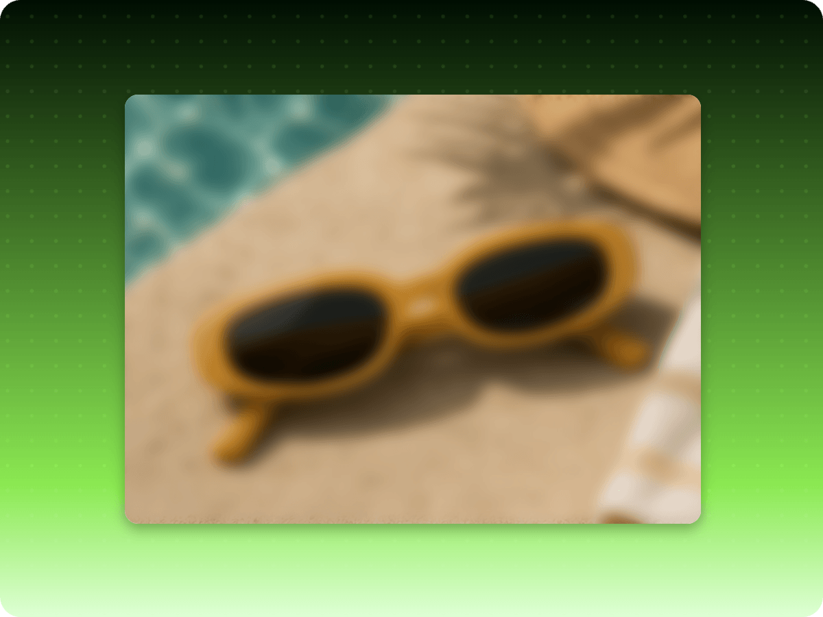 Upload a blurry sunglasses image to fotor image clearer