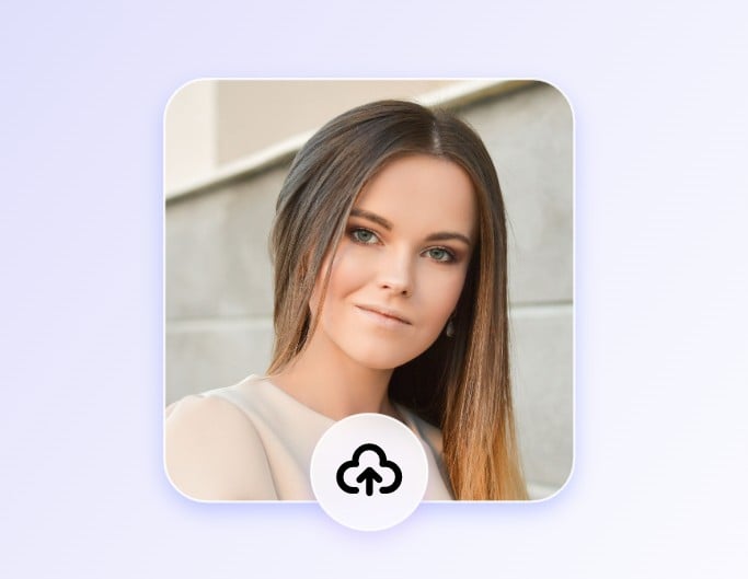 Upload a clear portrait photo of a femalein fotor ai makeup generator