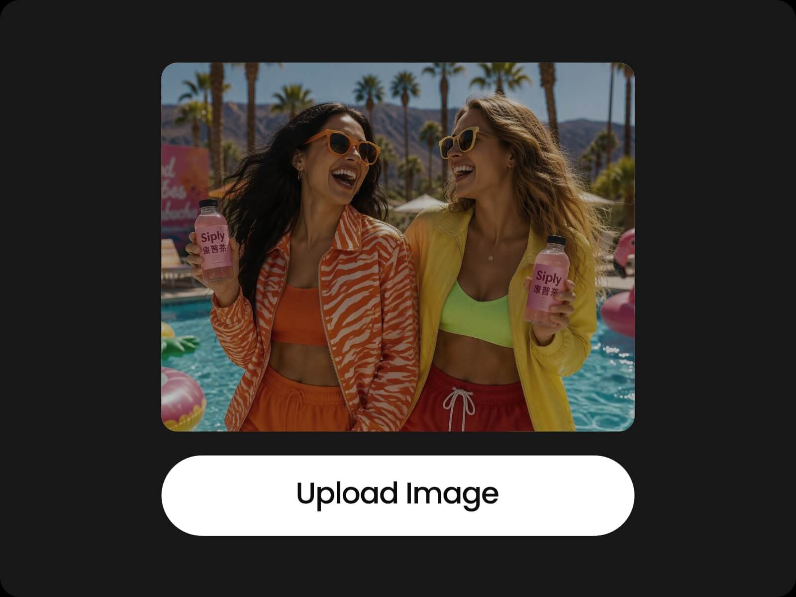 Upload a faded friends photo to fotor ai photo color restoration tool
