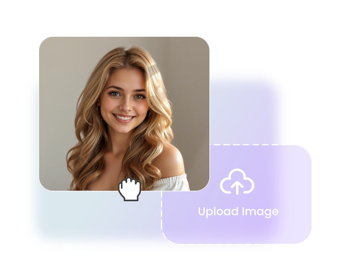 Upload a photo of a blond lady to fotor ai christmas photo generator