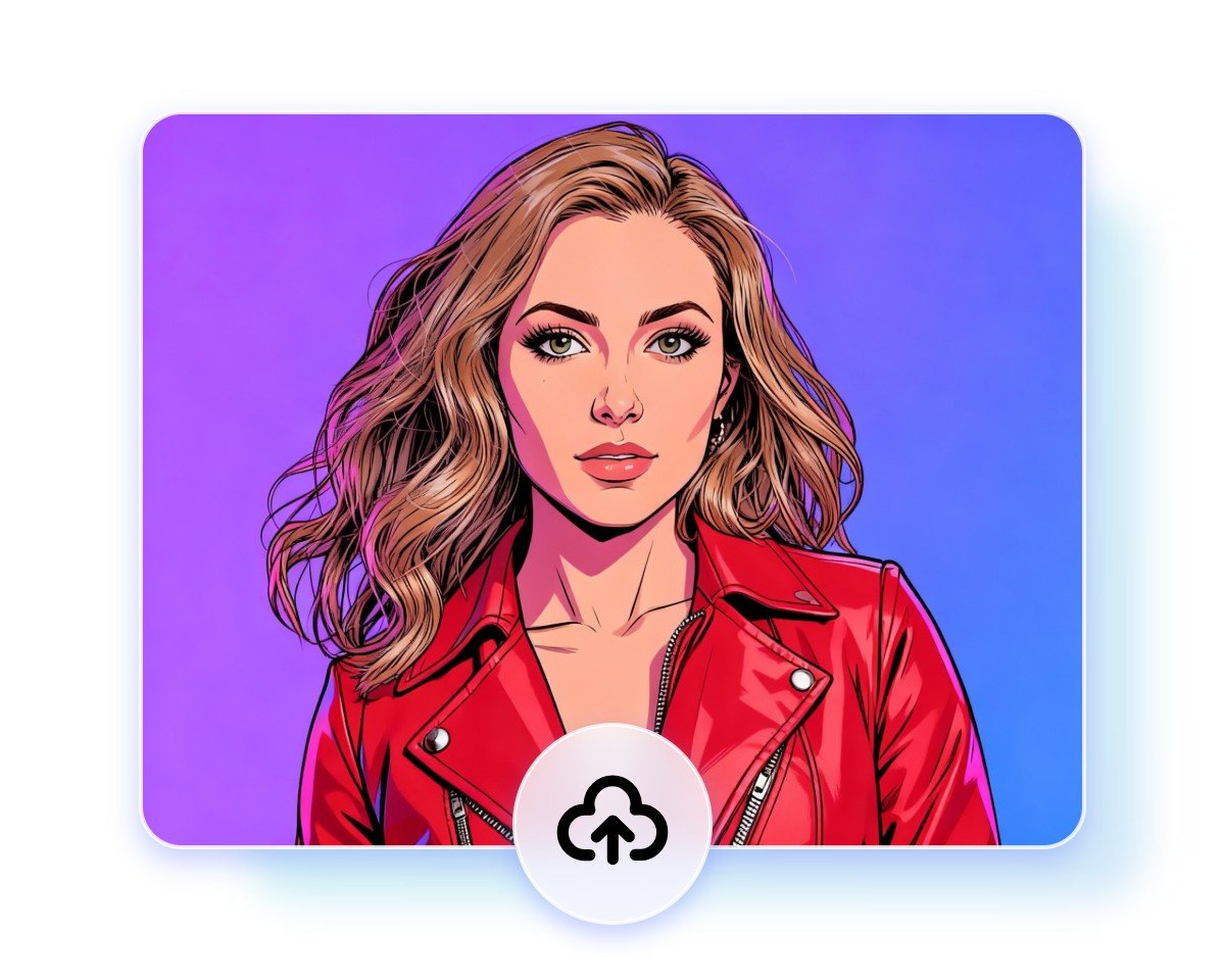 Upload a photo of a cartoon girl