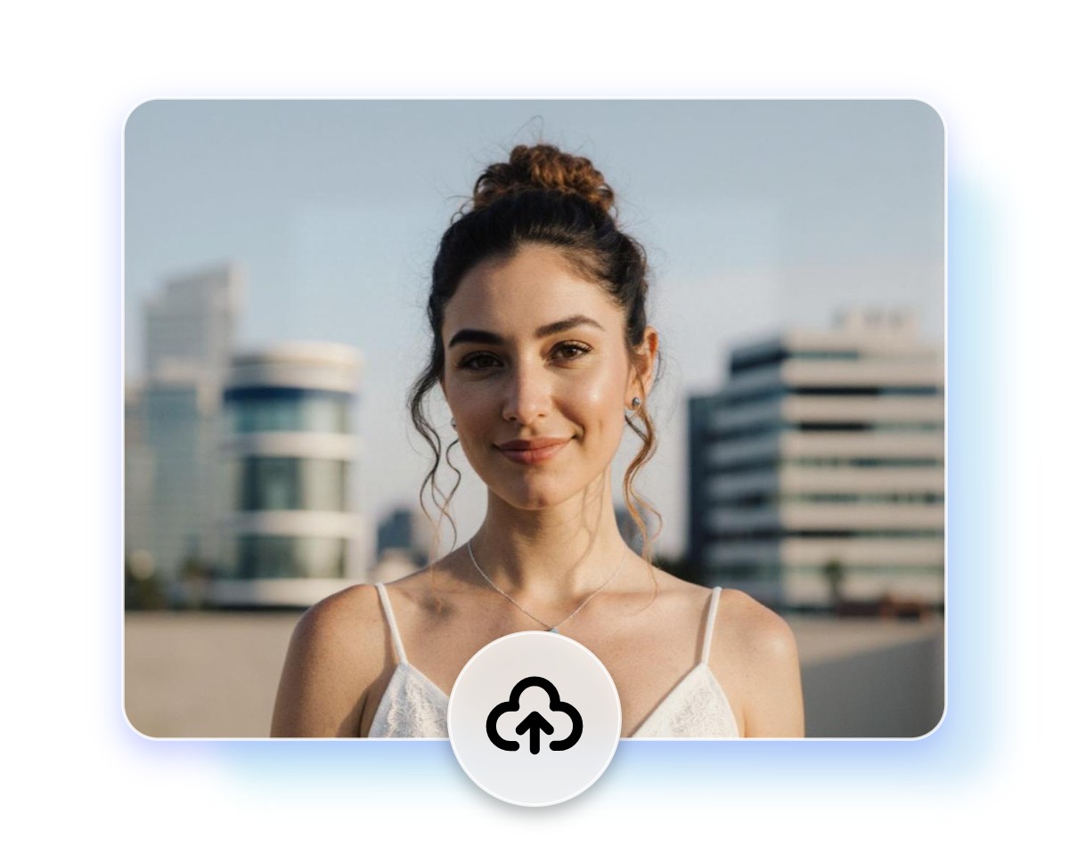 Upload a photo of a girl to fotor