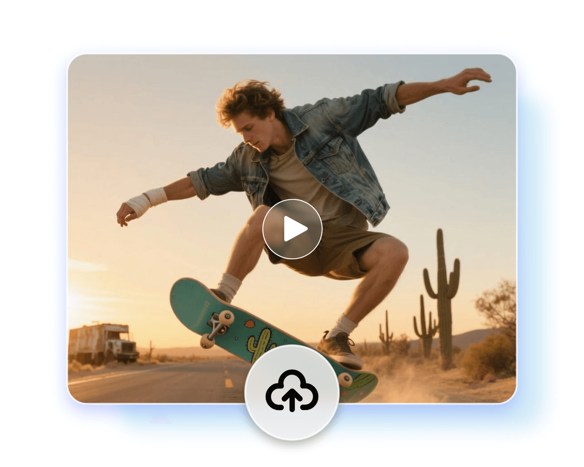 Upload a video of a skating boy