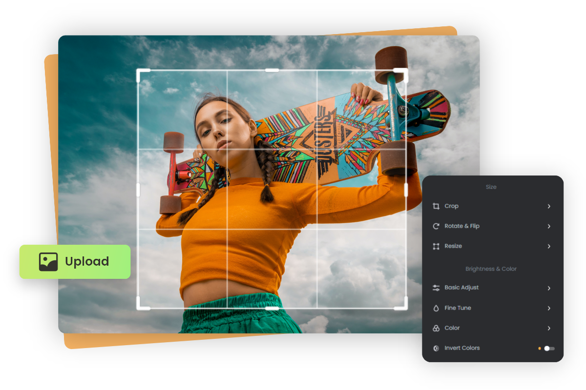 Upload images to view and edit in fotor image viewer