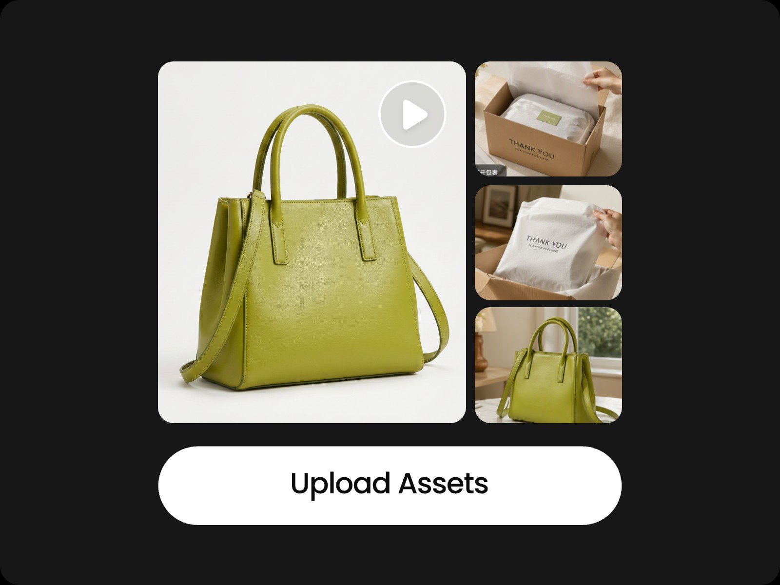 Upload multiple assets to Fotor AI video editor
