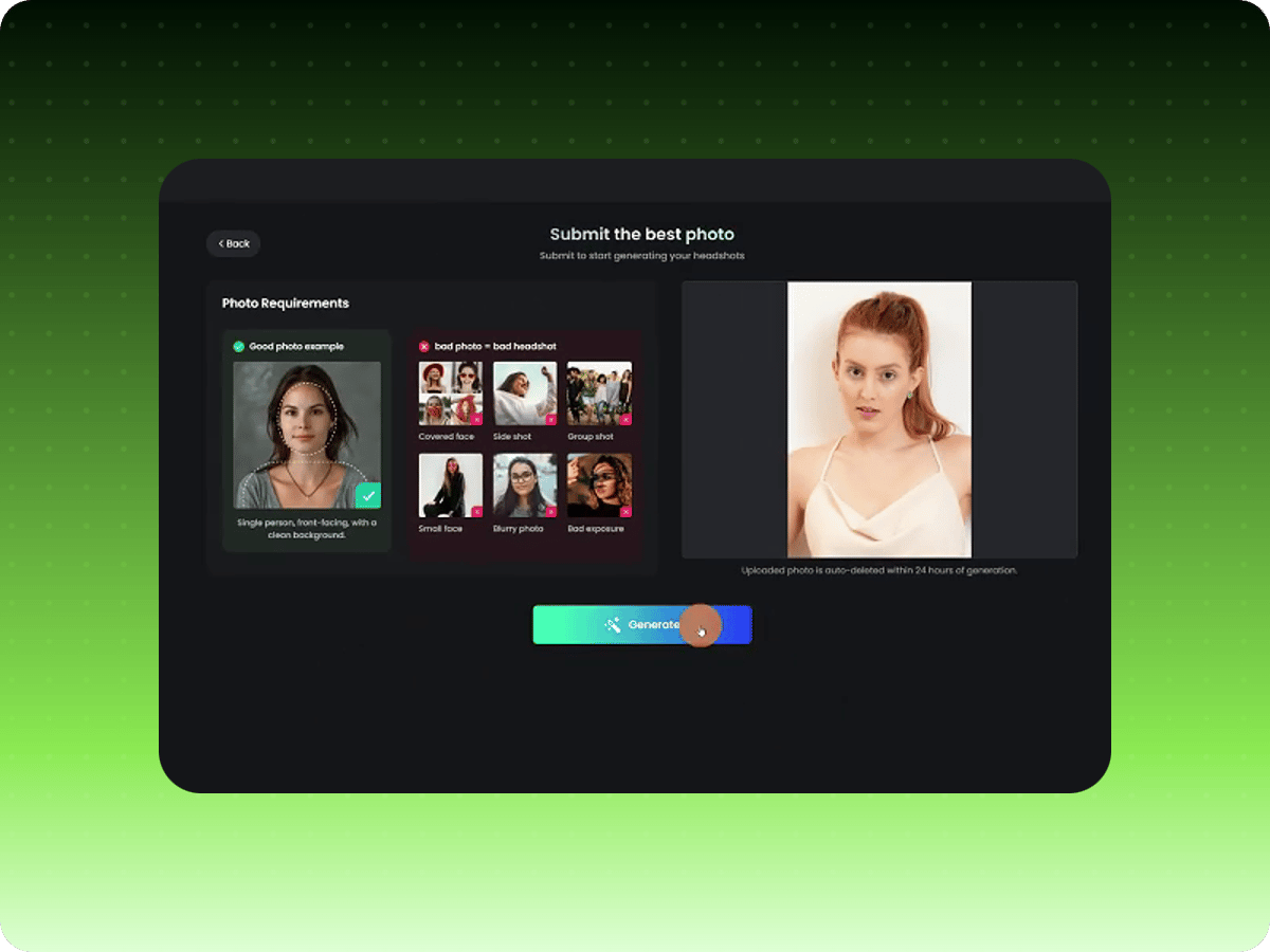 Upload your portrait