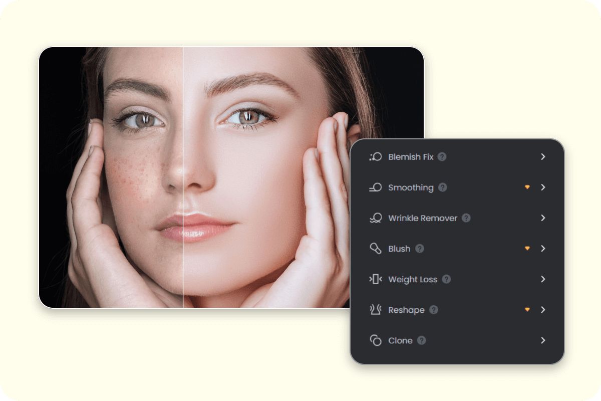 Use Fotor online image editor to retouch photos and edit portraits online effortlessly